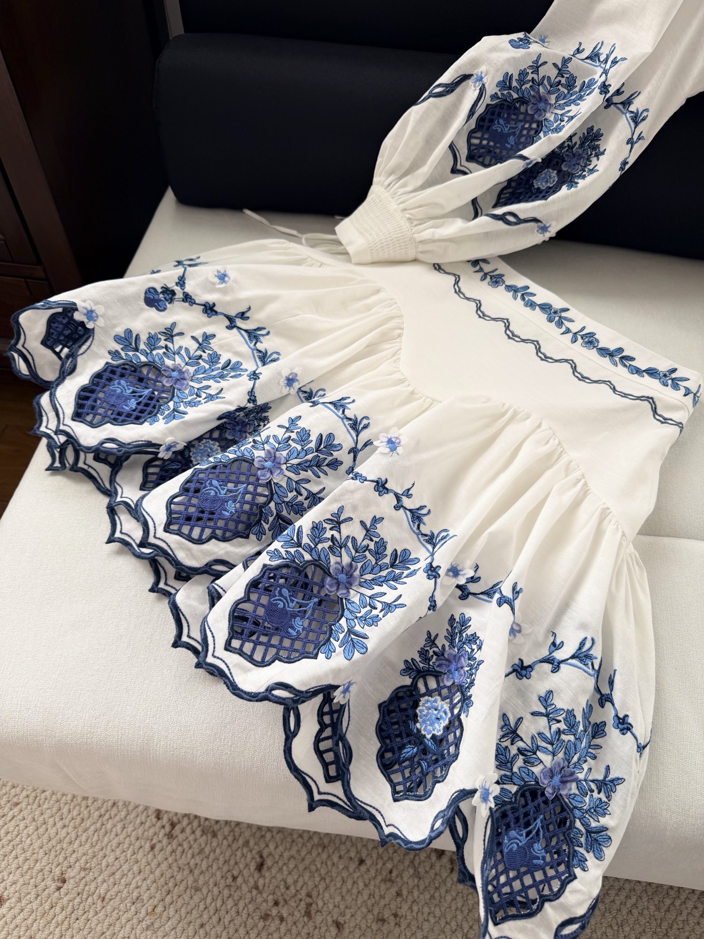 现货‼️‼️🛒款号W/镂空绣花半裙✨Agua ✘ 2026💐早春风光已至！打破高定与成衣的边界，兼具质感