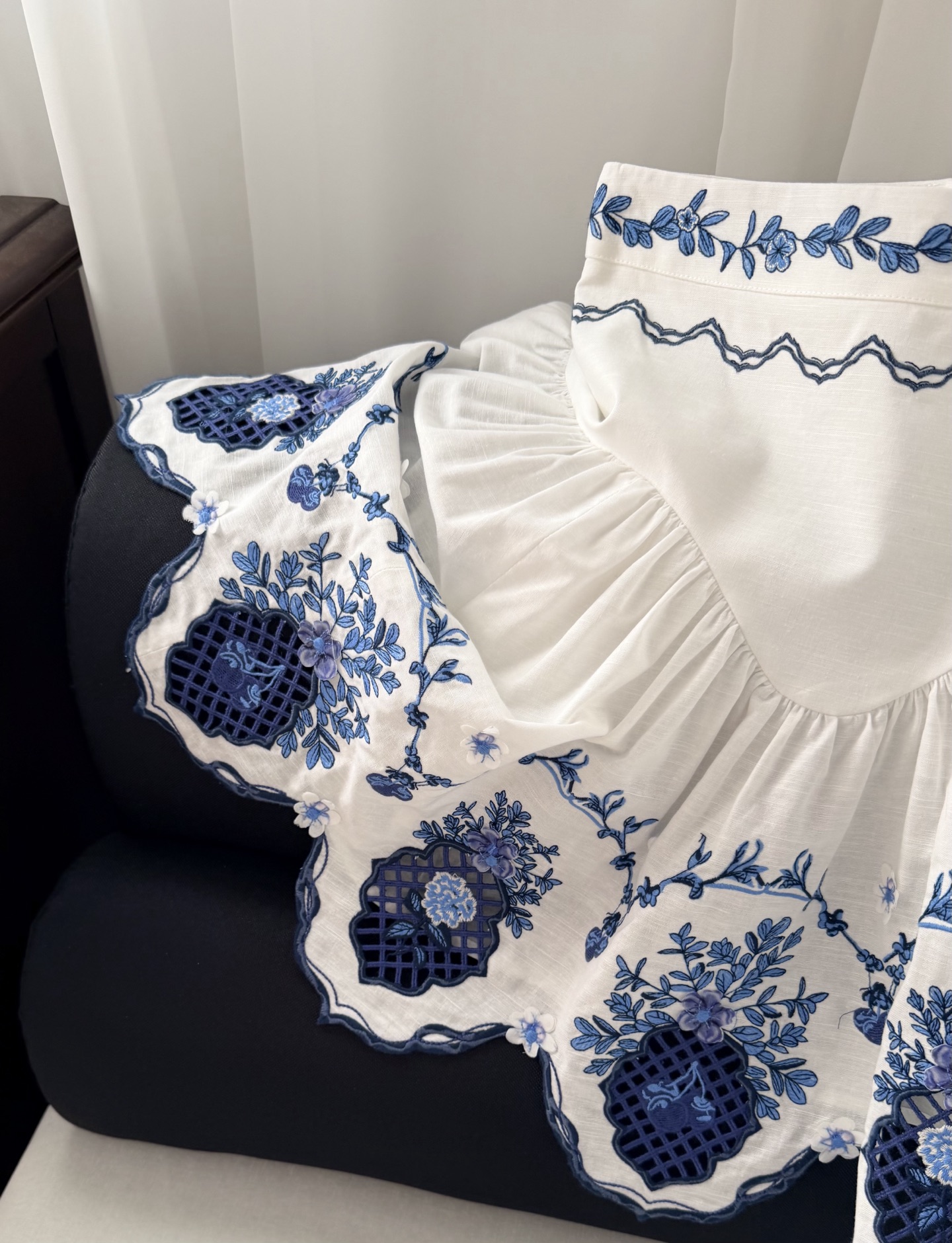 现货‼️‼️🛒款号W/镂空绣花半裙✨Agua ✘ 2026💐早春风光已至！打破高定与成衣的边界，兼具质感