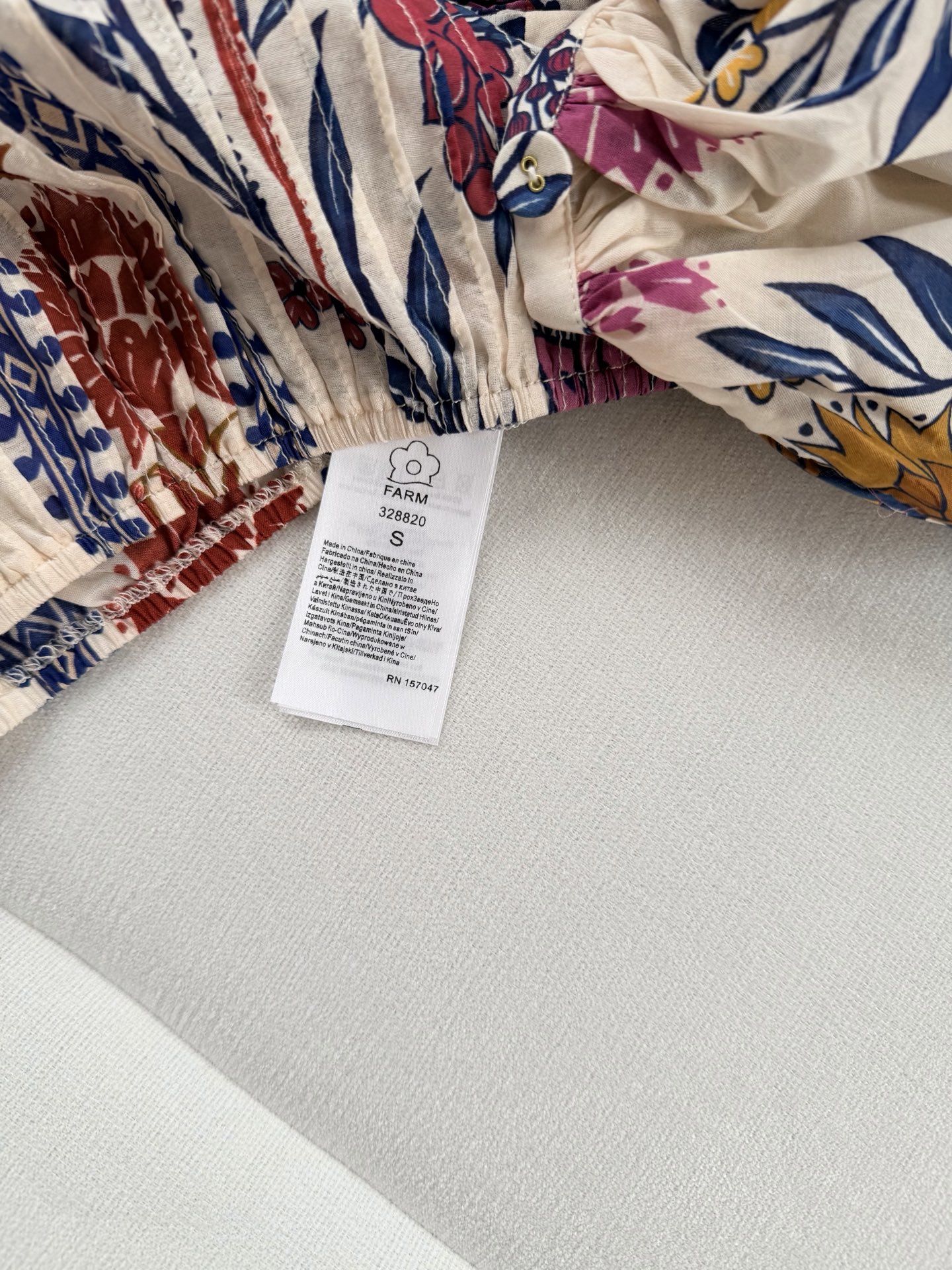 现货‼️‼️/定位印花打条衬衫✨很南法风情的花色，美的很丰富，太令人愉悦了，巴西的一个牌子，她们家印花做