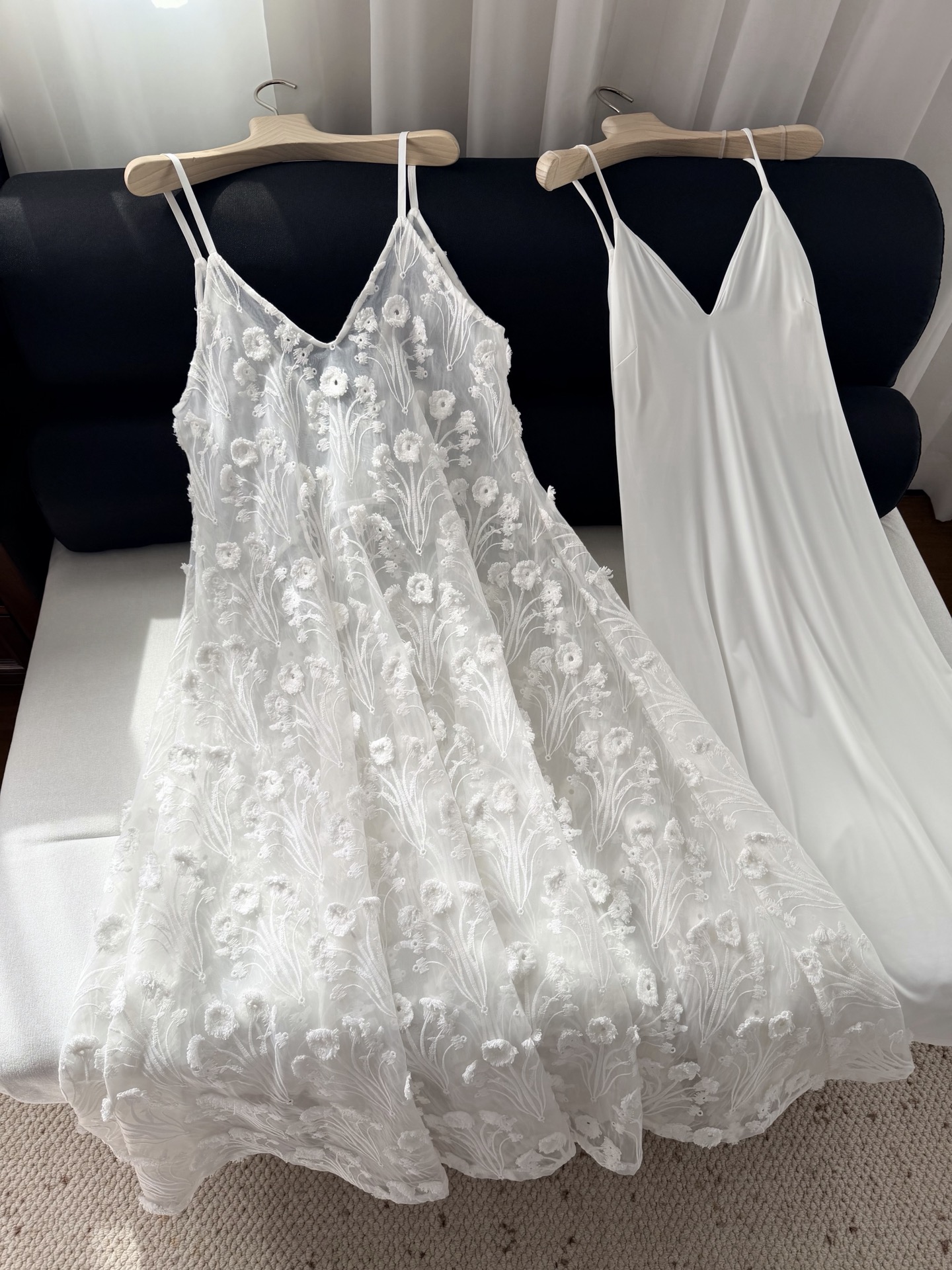 现货‼️‼️🛒款号W2505/刺绣欧根纱连衣裙✨Agua ✘ 2026💐早春风光已至！山茶白、立体浮雕流