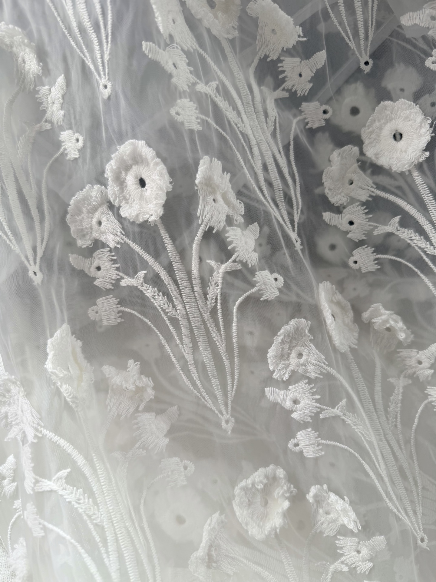 现货‼️‼️🛒款号W2505/刺绣欧根纱连衣裙✨Agua ✘ 2026💐早春风光已至！山茶白、立体浮雕流