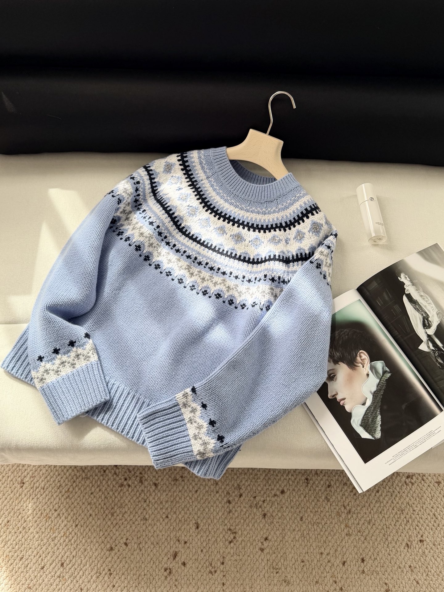 现货‼️‼️🛒款号S510/费尔岛毛衣✨最吸引人的是颜色，市面没有现成色，想把质感做精些，只能走定染这条