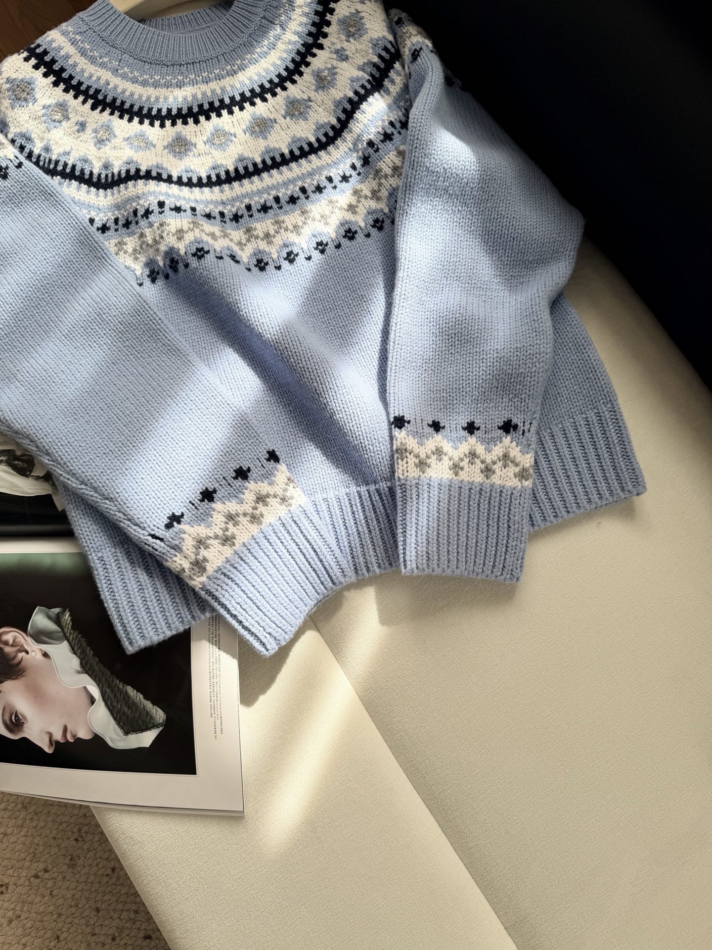 现货‼️‼️🛒款号S510/费尔岛毛衣✨最吸引人的是颜色，市面没有现成色，想把质感做精些，只能走定染这条