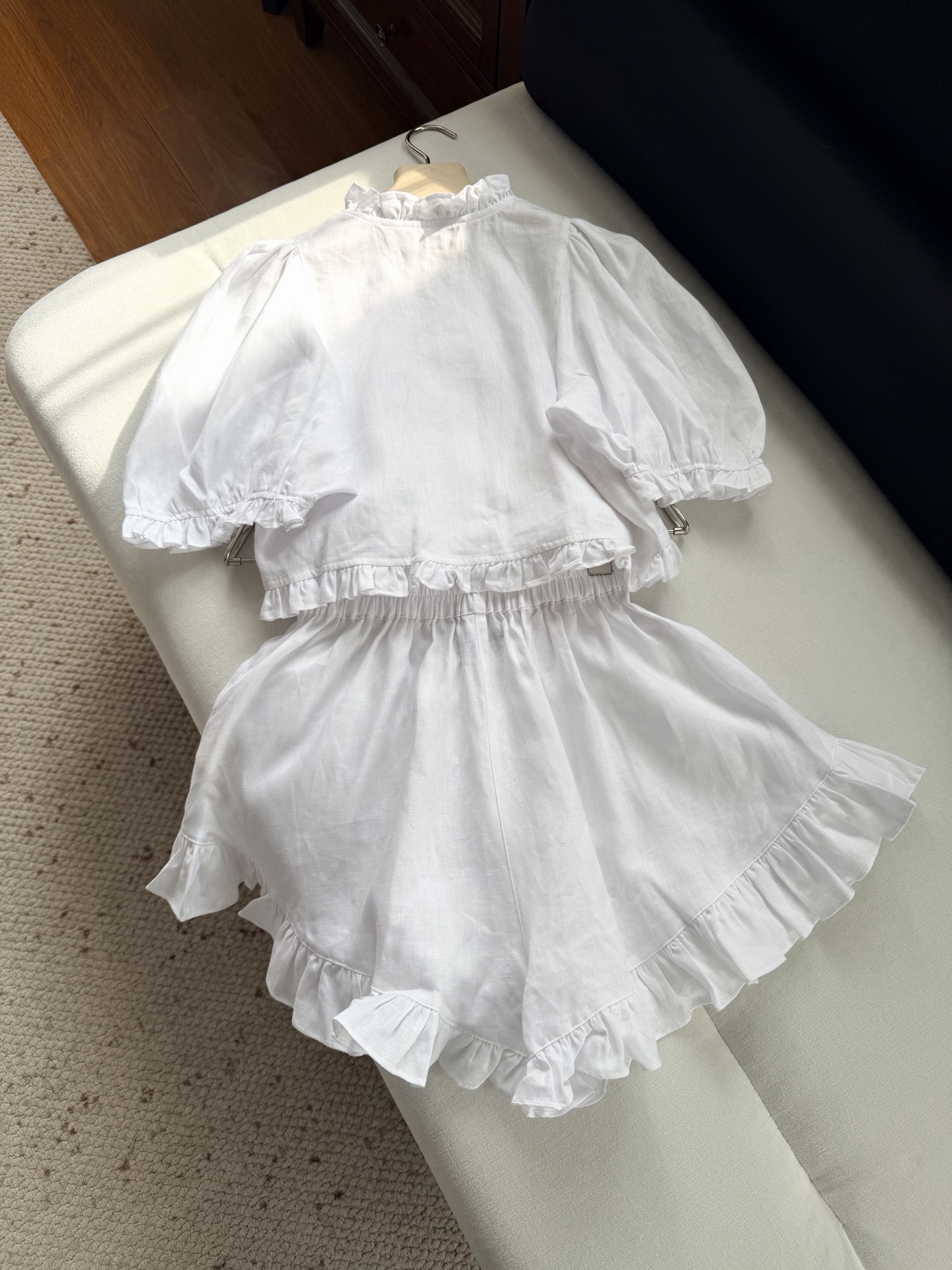 现货‼️‼️🛒款号123/亚麻度假套装✨一套出，不拆码，干爽、细腻、有筋骨的亚麻材质，2025早春新款，