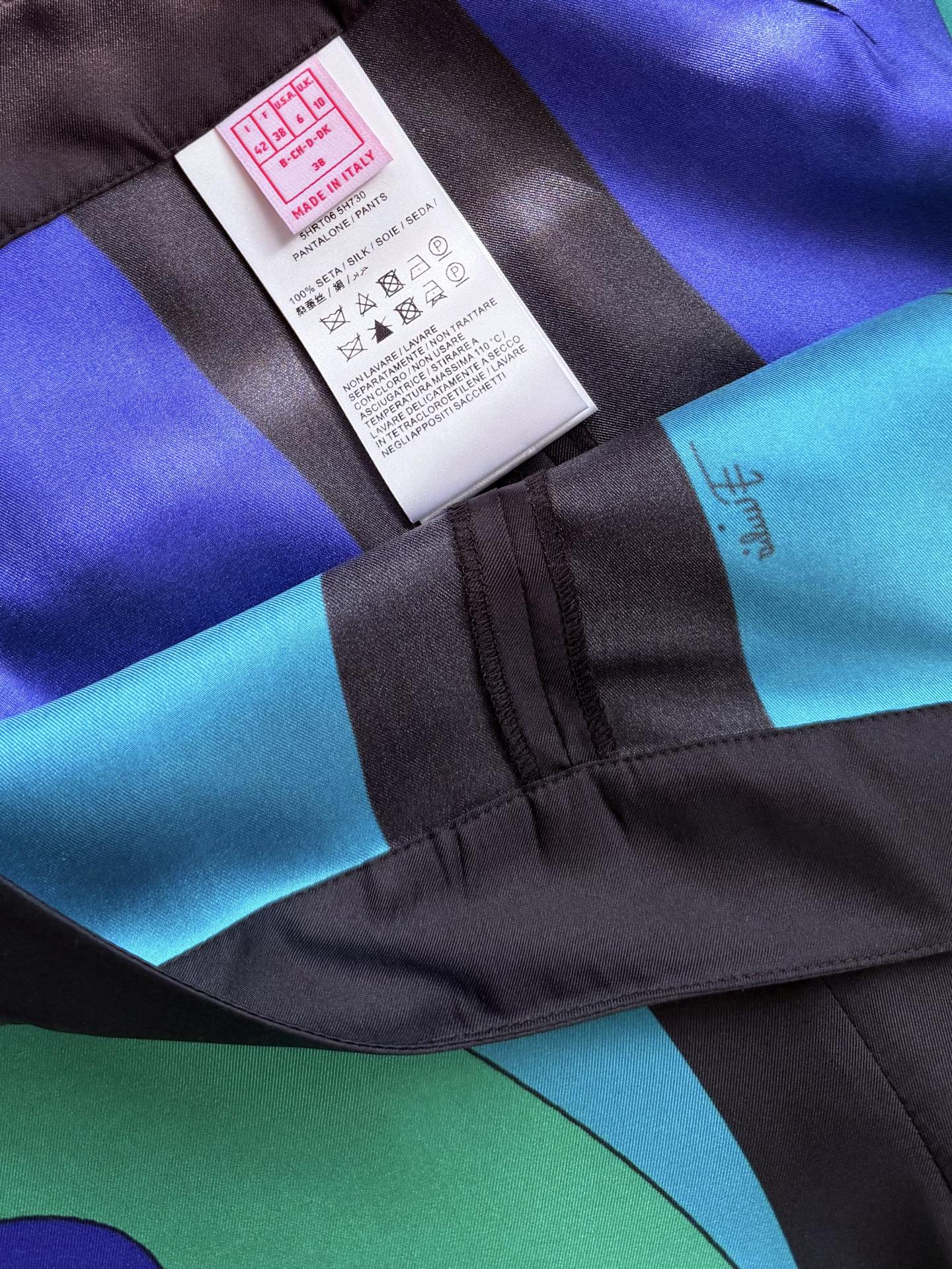 现货L XL 翻单SM ‼️‼️/Maddalena定位印花真丝阔腿裤✨100%重磅斜纹真丝、宽腿舒适版