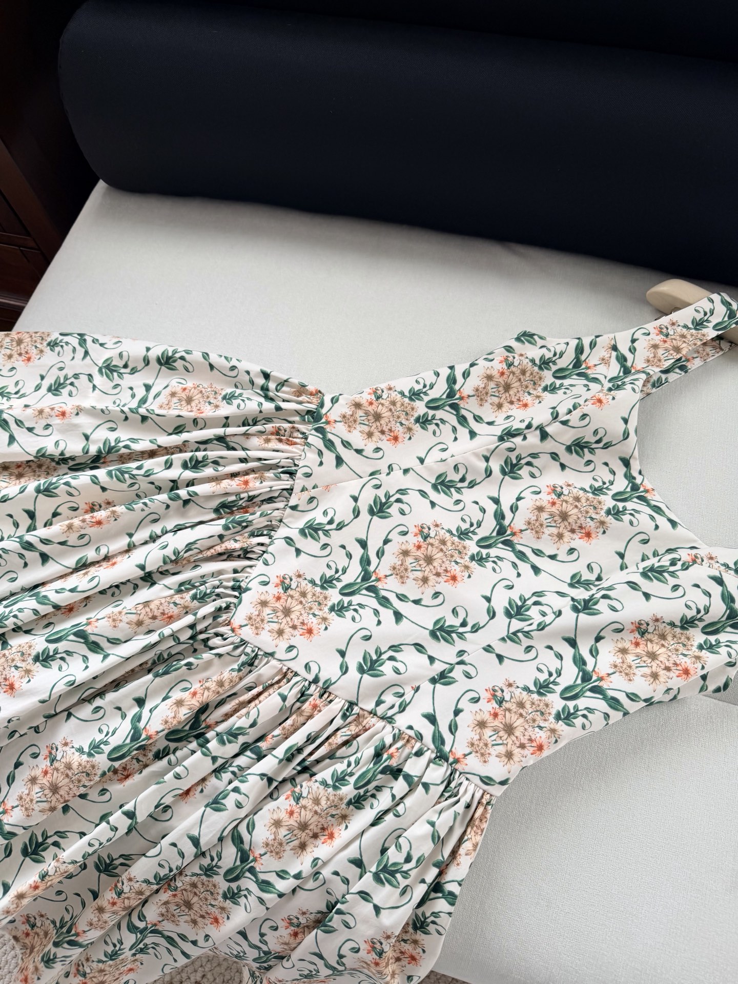 现货‼️‼️/花卉棉质连衣裙✨Agua ✘ 2026💐100%棉质、版型王牌~印花U形领胸衣式收腰A字迷