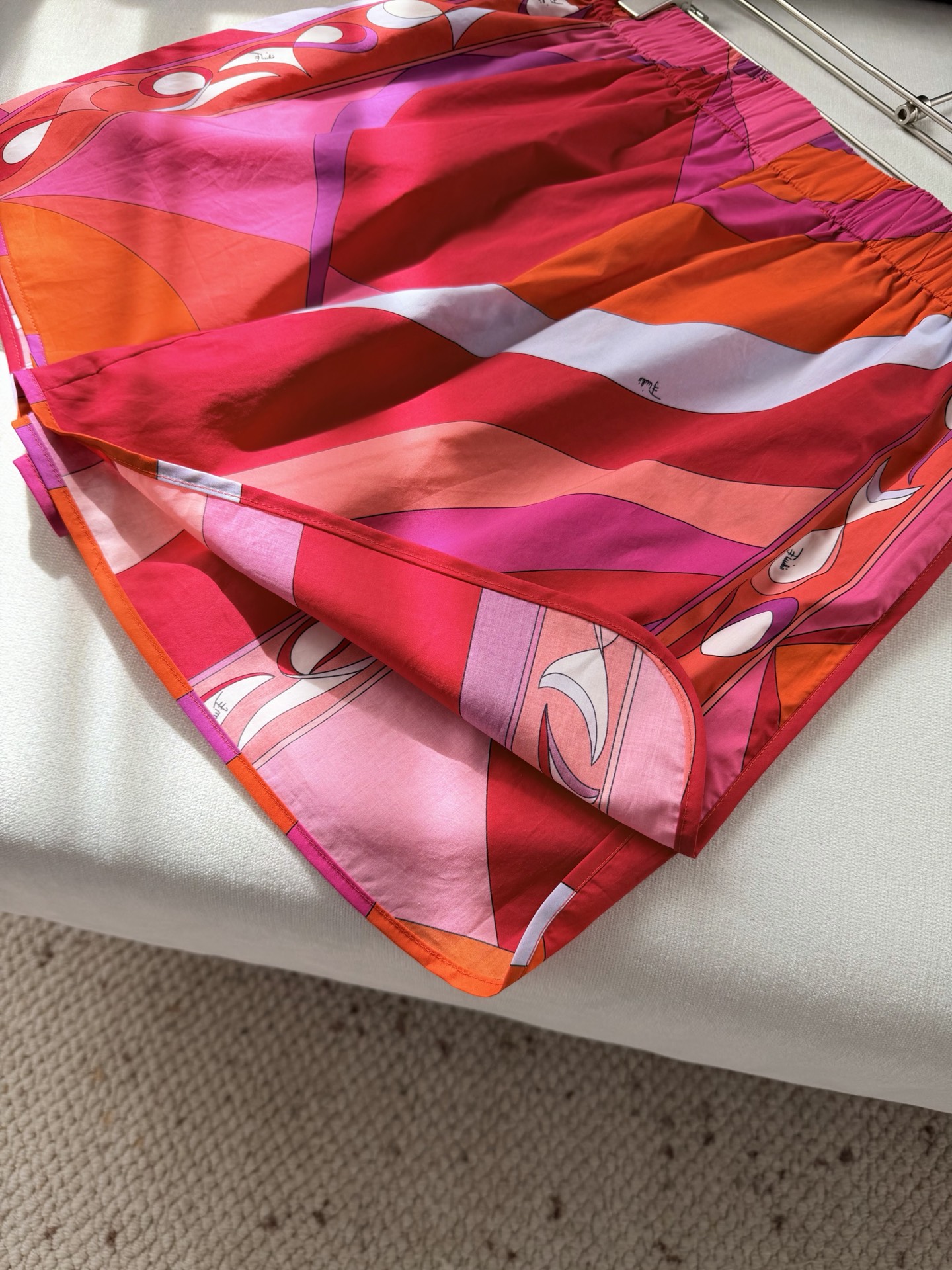 现货‼️‼️/棉布印花短裤✨100%棉质、饰以