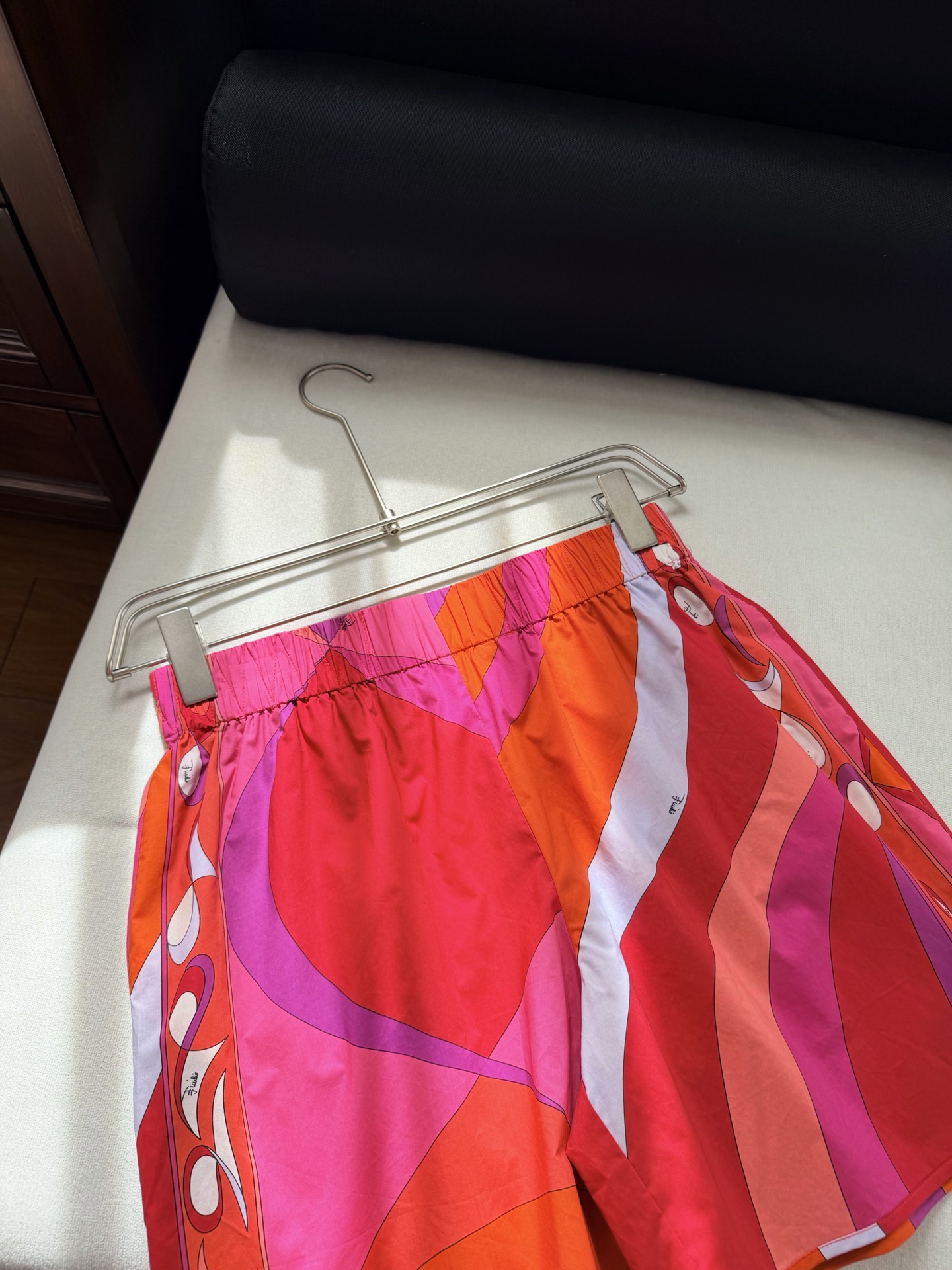 现货‼️‼️/棉布印花短裤✨100%棉质、饰以