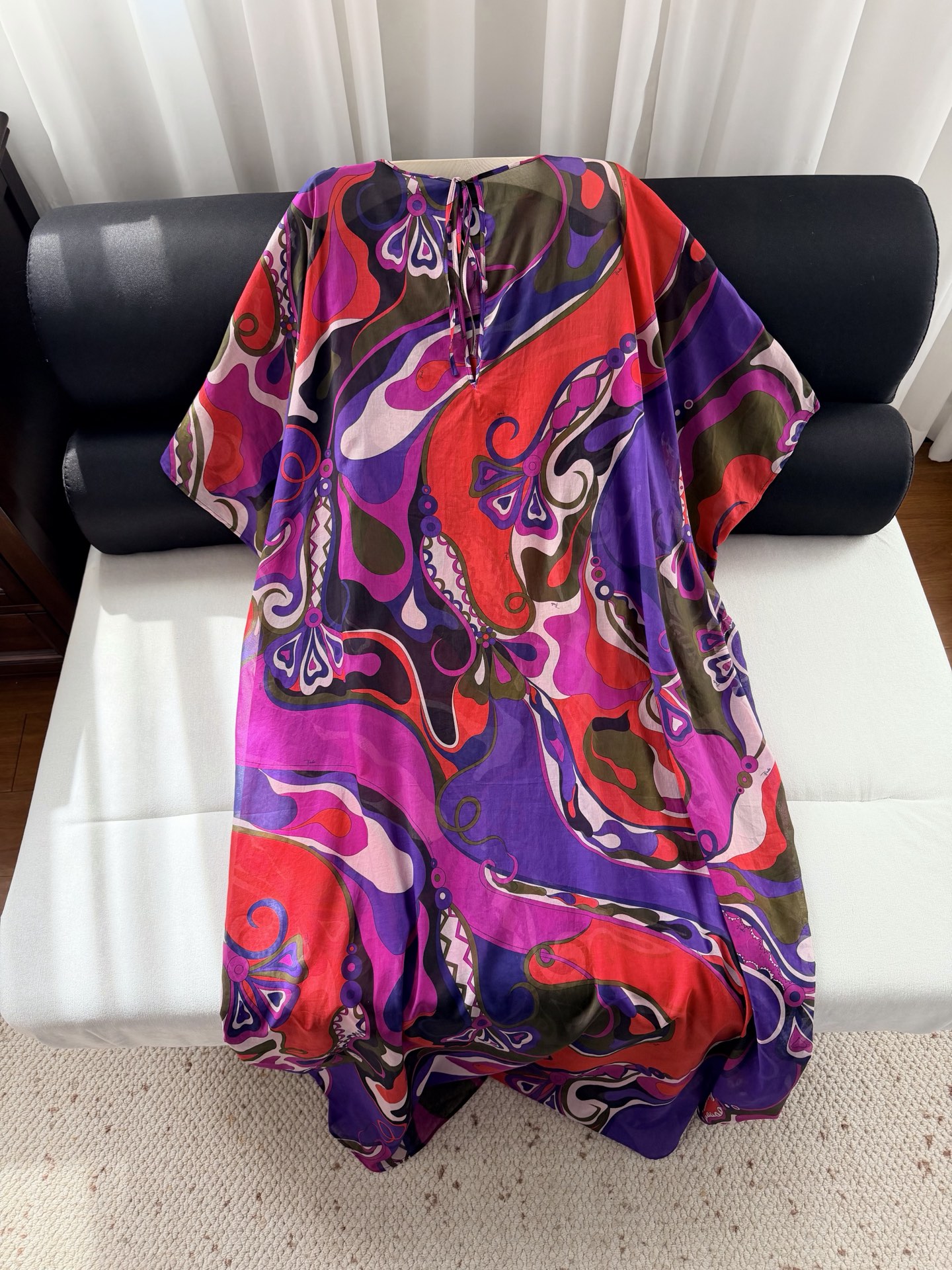 现货‼️‼️/罩衫式连衣裙✨甄选100%轻薄棉质制成，圆领 后领系带，采用宽松廓形，Orchidee多色