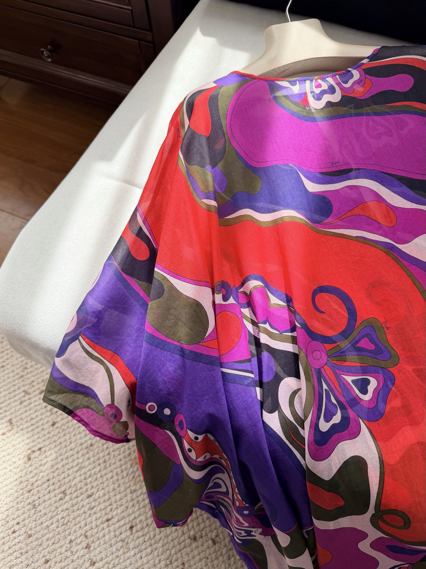 现货‼️‼️/罩衫式连衣裙✨甄选100%轻薄棉质制成，圆领 后领系带，采用宽松廓形，Orchidee多色