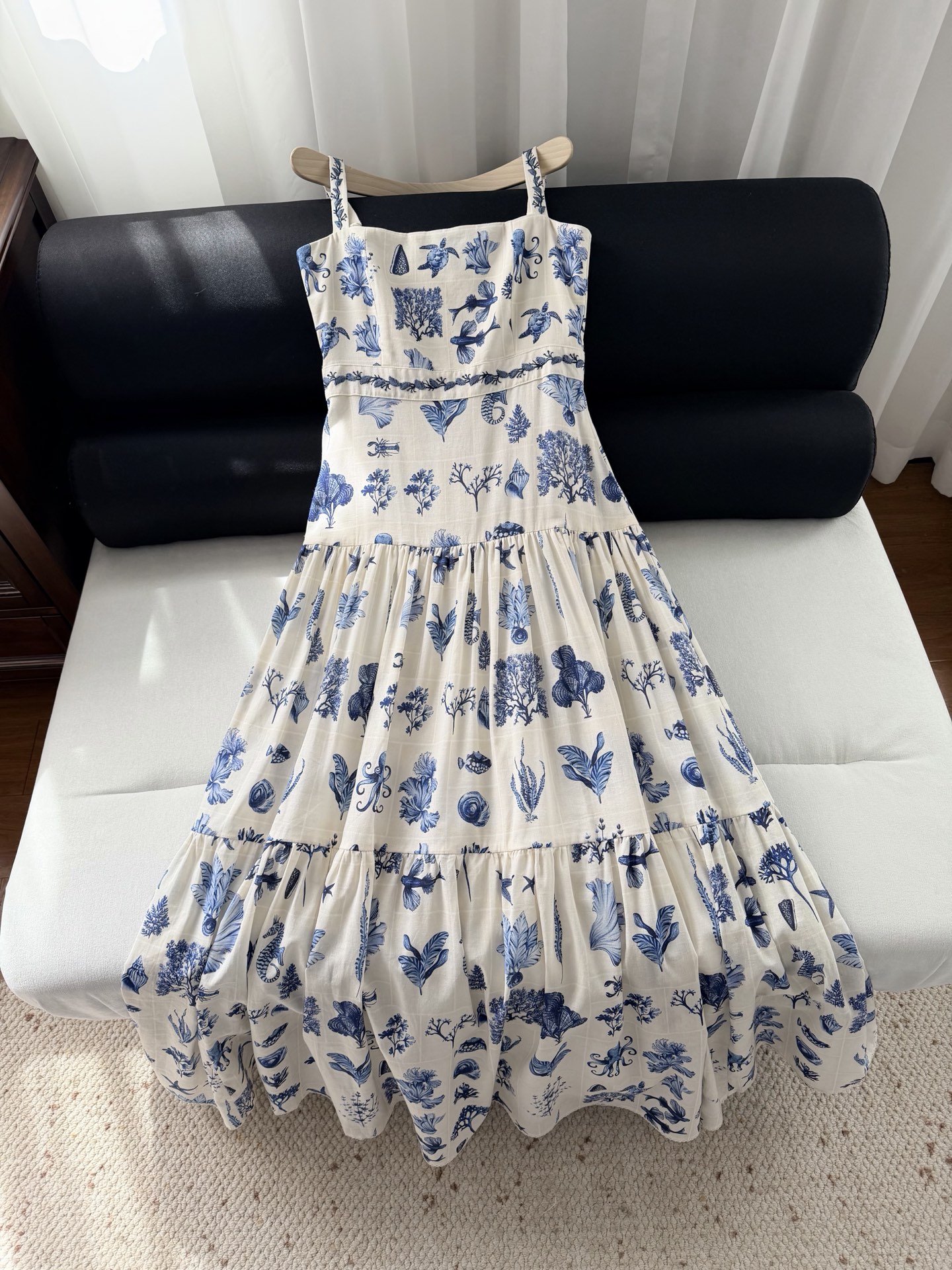 现货‼️‼️/海岛梦境连衣裙✨Agua ✘ 2026💐蓝调清新又治愈印花，裙摆随海风轻晃，像海浪在跳舞，