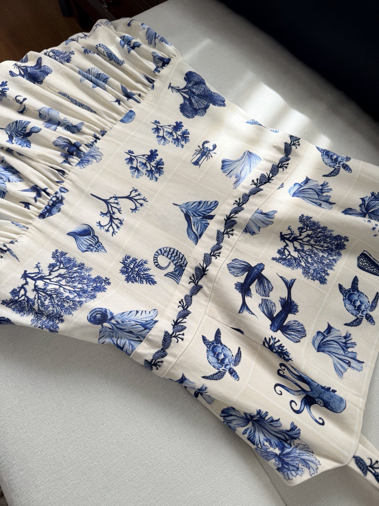 现货‼️‼️/海岛梦境连衣裙✨Agua ✘ 2026💐蓝调清新又治愈印花，裙摆随海风轻晃，像海浪在跳舞，