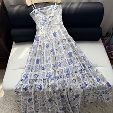 海岛度假连衣裙✨Agua🐟奇趣海洋长裙,也是我珍藏许久的一款,yb想买也买不到了,亚麻材质、内衬全棉,穿 海岛度假连衣裙✨Agua🐟奇趣海洋长裙,也是我珍藏许久的一款,yb想买也买不到了,亚麻材质、内衬全棉,穿