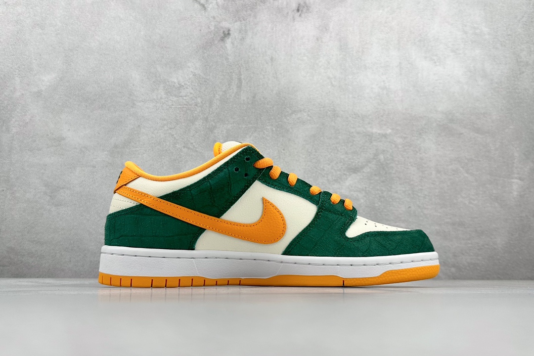 350 S2 Nike  Dunk Low Pro SB 绿橘 经典配色板鞋 3304292-383