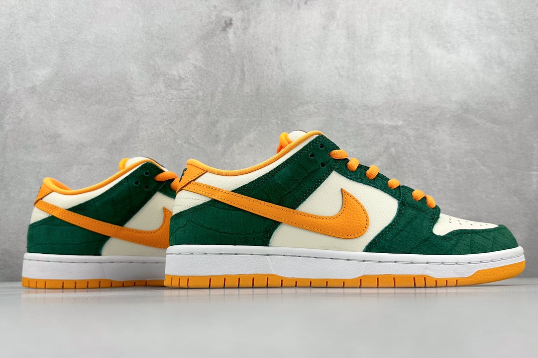 350 S2 Nike  Dunk Low Pro SB 绿橘 经典配色板鞋 3304292-383