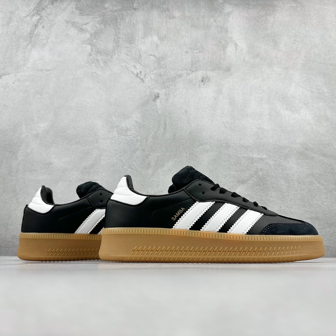 140 Adidas   Samba XLG 黑白生胶 桑巴松糕厚底训练鞋 IE1379