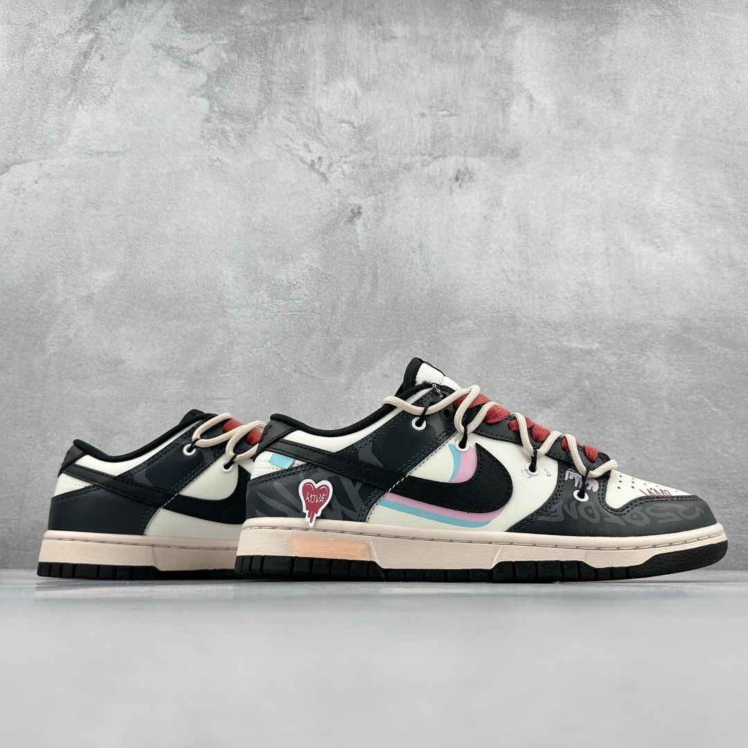 280 A Nike  SB Dunk Low”Green/Beige“绑绳解构风 系列低帮休闲运动滑板板鞋 DD1391-100