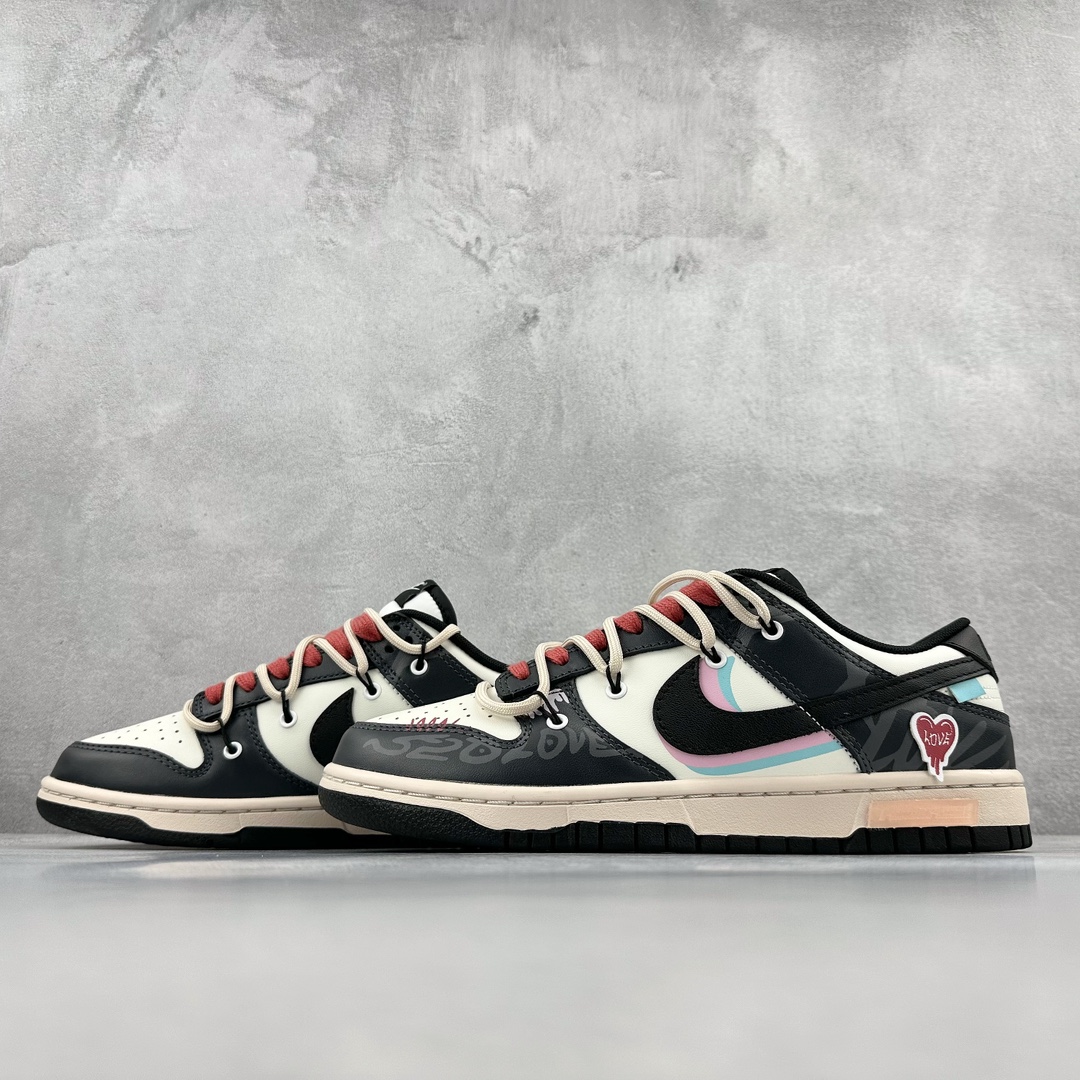 280 A Nike  SB Dunk Low”Green/Beige“绑绳解构风 系列低帮休闲运动滑板板鞋 DD1391-100