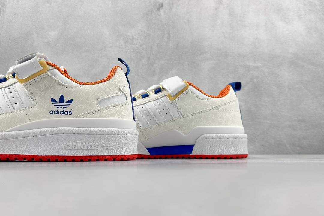 180 Adidas   Forum 84 白橙蓝反光 低帮百搭潮流休闲运动板鞋 HP2355