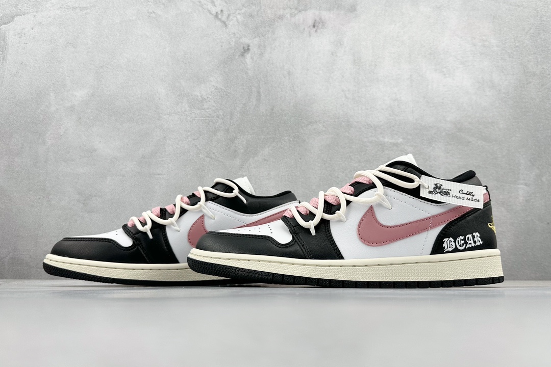 220 QT Air Jordan 1 Low 乔1抽绳绑带低帮篮球鞋  DC0774-200