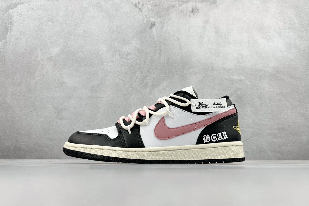 220 QT Air Jordan 1 Low 乔1抽绳绑带低帮篮球鞋  DC0774-200