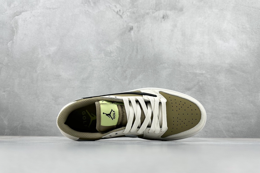 180 K Travis Scott x Air Jordan AJ1 Low Golf "Olive" TS联名倒钩高尔夫低帮6.0 FZ3124-200