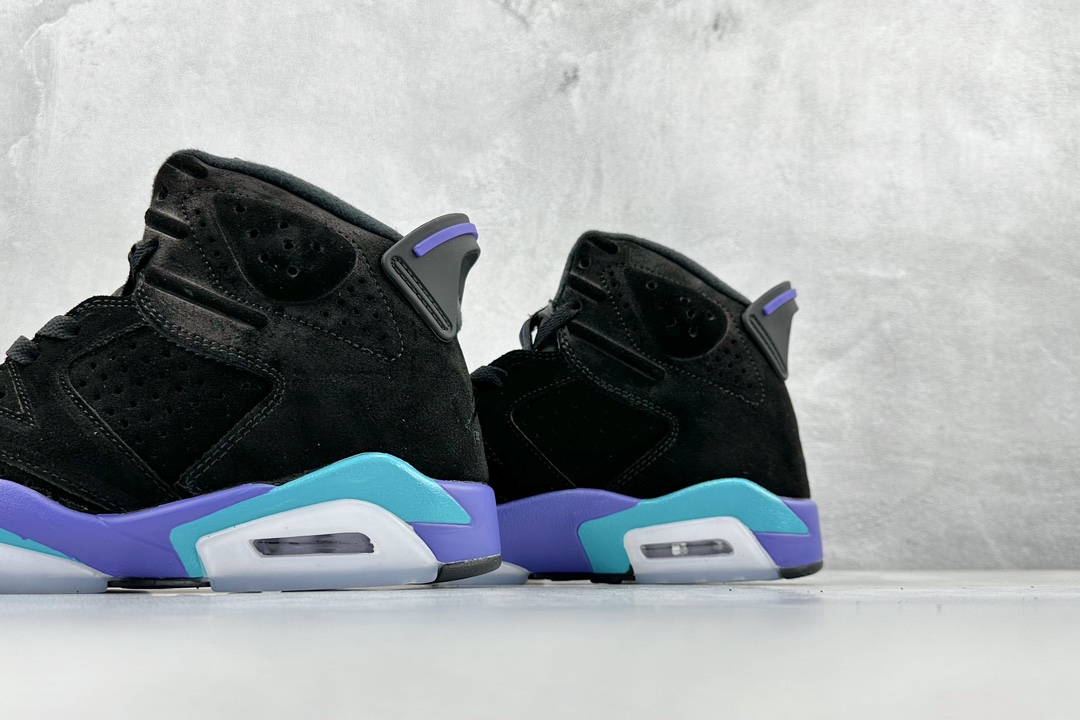 Air Jordan AJ6 Retro ”Aqua” 黑紫 CT8529-004