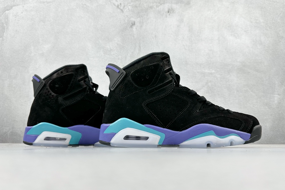 Air Jordan AJ6 Retro ”Aqua” 黑紫 CT8529-004