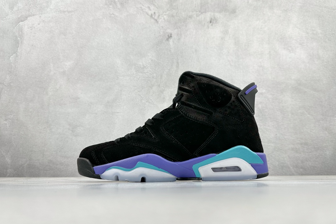 Air Jordan AJ6 Retro ”Aqua” 黑紫 CT8529-004