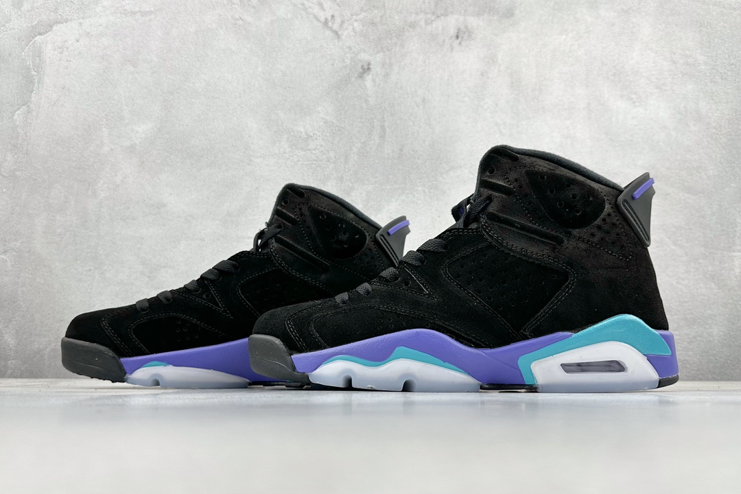 Air Jordan AJ6 Retro ”Aqua” 黑紫 CT8529-004