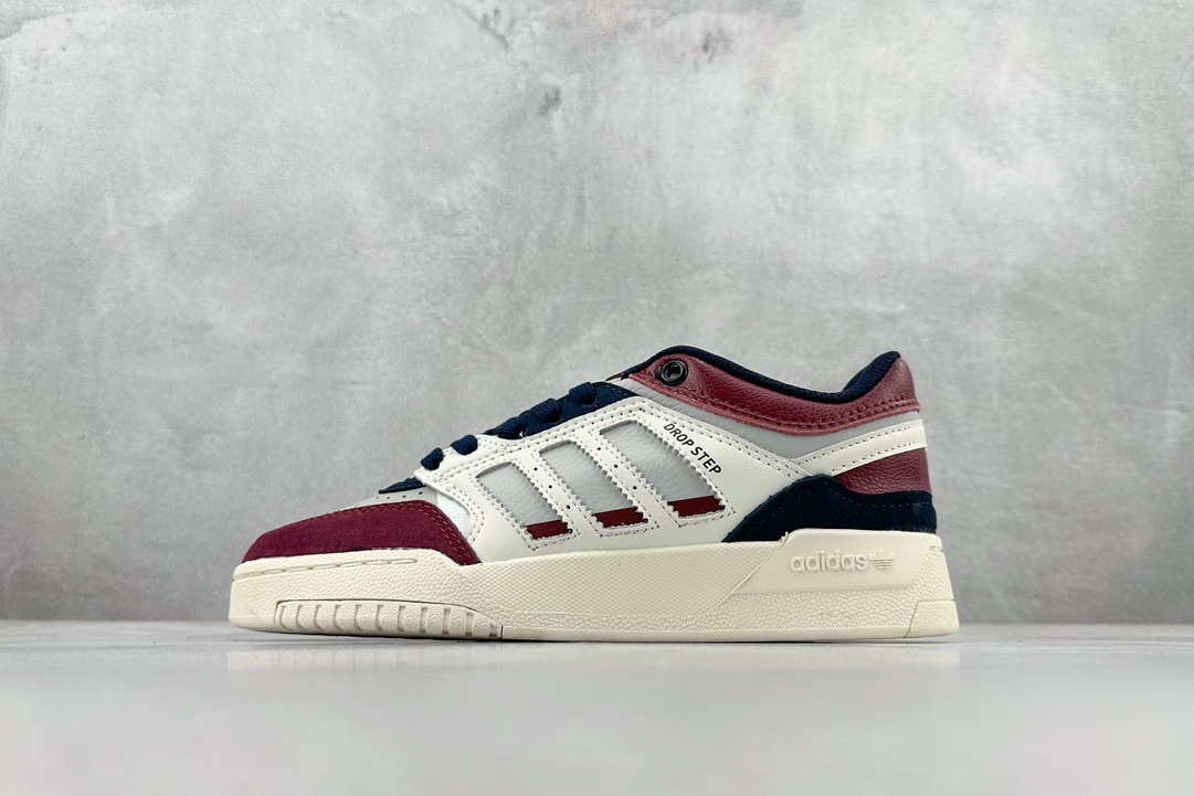 180 Adidas Originals DROP STEP三叶草新款 高帮校园休闲运动板鞋 HQ7132