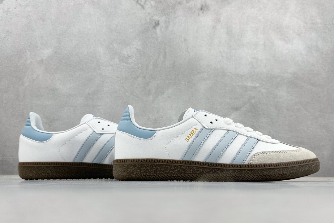 120 Adidas Originals Samba OG 复古单品 桑巴舞系列绅士德训足球百搭皮革板鞋生胶底 ID2055