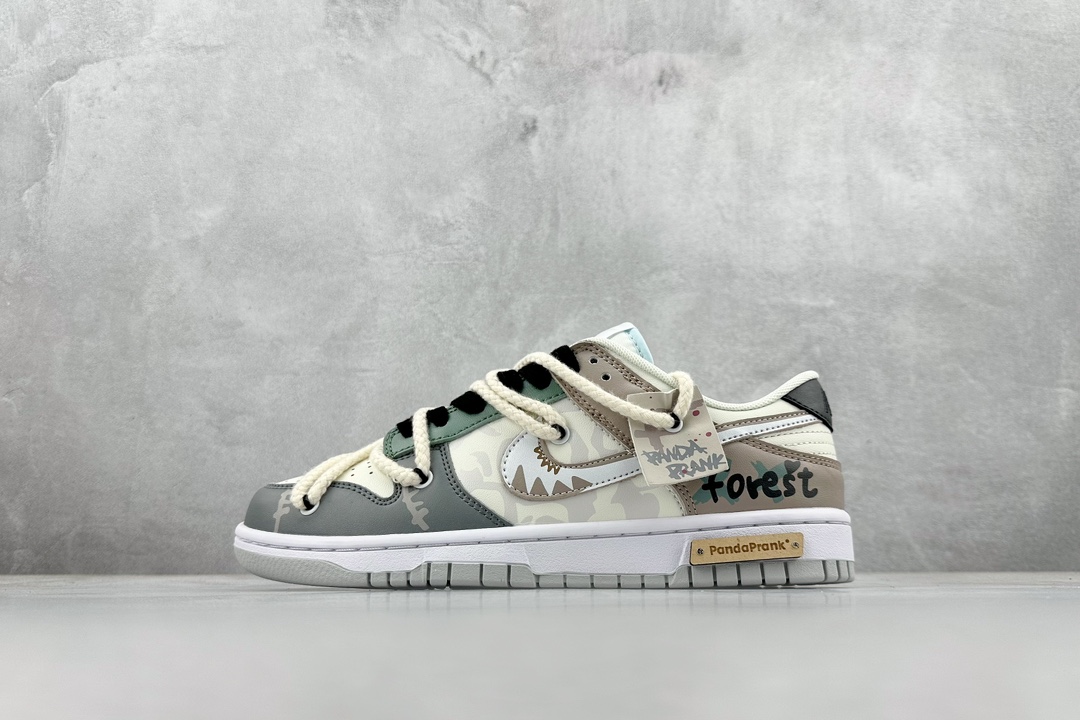 300 Nike Dunk Low 熊猫恶作剧-森林果实 DV0831-101