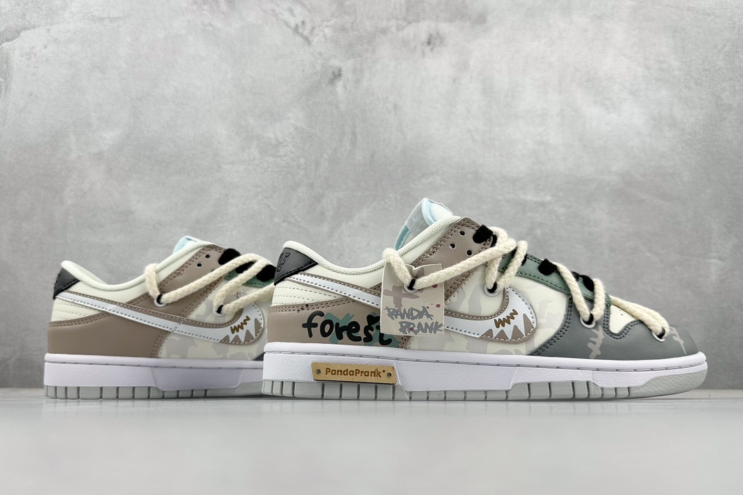 300 Nike Dunk Low 熊猫恶作剧-森林果实 DV0831-101