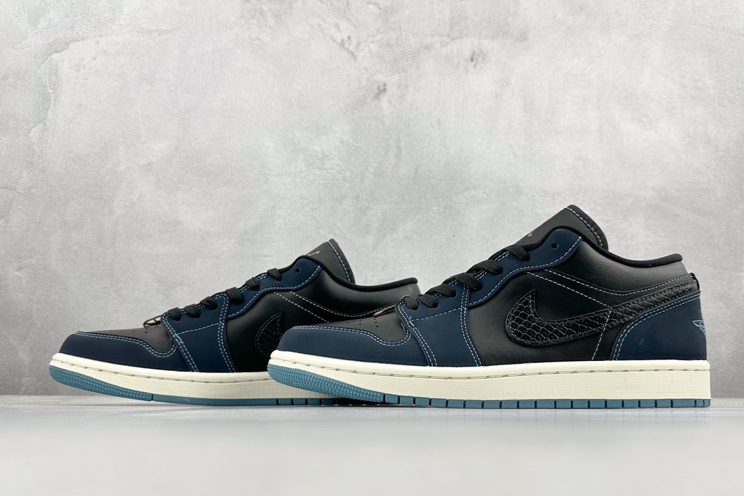 240 DT Air Jordan 1 Low 黑蓝脚趾 AJ1乔1低帮休闲板鞋  FJ5478-010