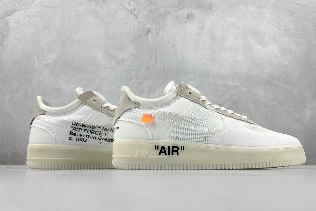 180 Off-white X Nike  Air Force 1 OW联名款空军一号低帮 AO4606-100