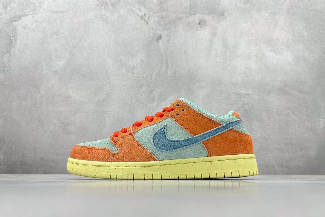 220 Nike SB Dunk Low Pro“Orange Aqua” 热带雨林  DV5429-800