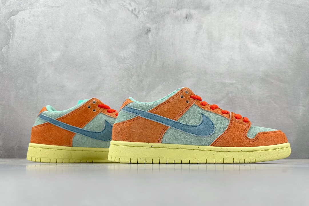 220 Nike SB Dunk Low Pro“Orange Aqua” 热带雨林  DV5429-800