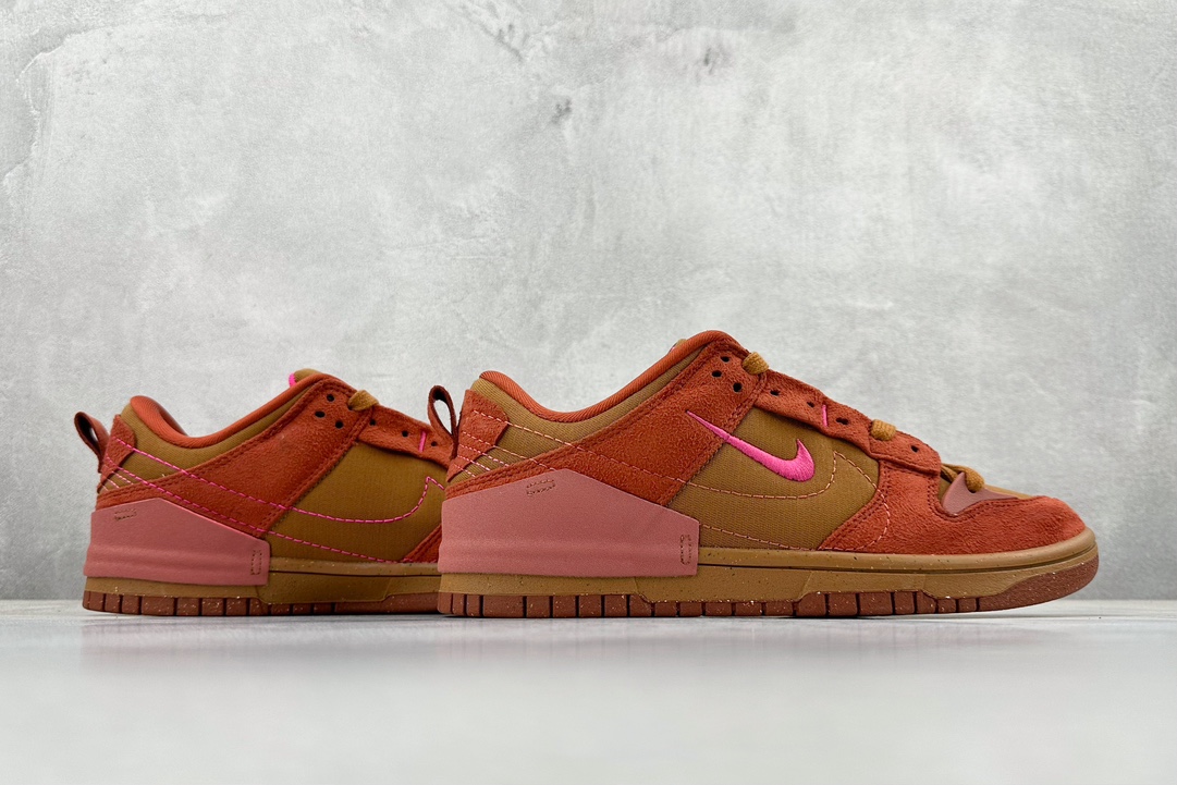 200 YH Nike  Dunk Low Disrupt 2红棕 内侧的 Nike Swoosh DH4402-200