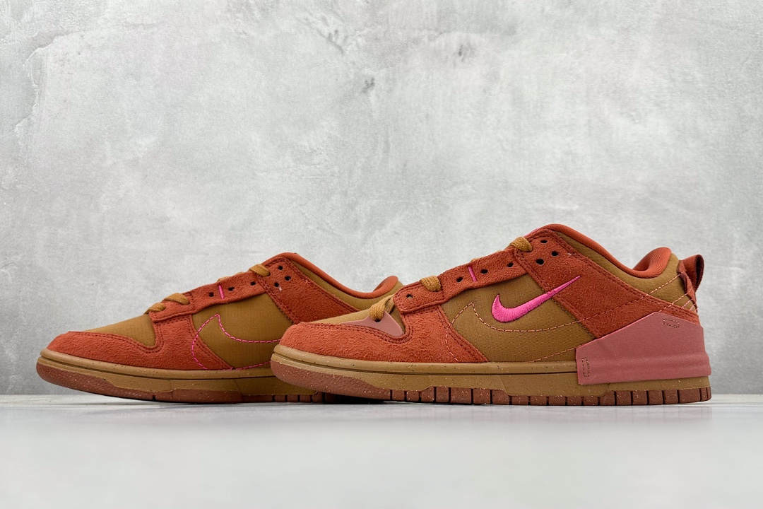 200 YH Nike  Dunk Low Disrupt 2红棕 内侧的 Nike Swoosh DH4402-200