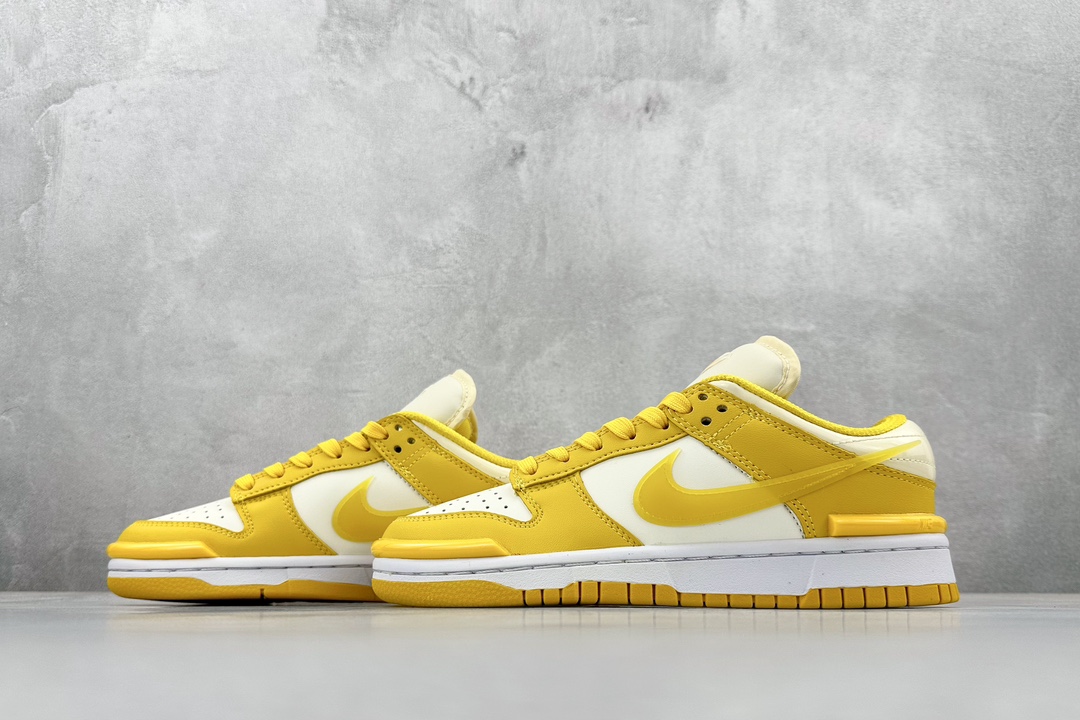 220 Nike  Dunk Low Twist ”Vivid Sulfur“ 柠檬黄 变异风 SB低帮休闲板鞋 DZ2794-100