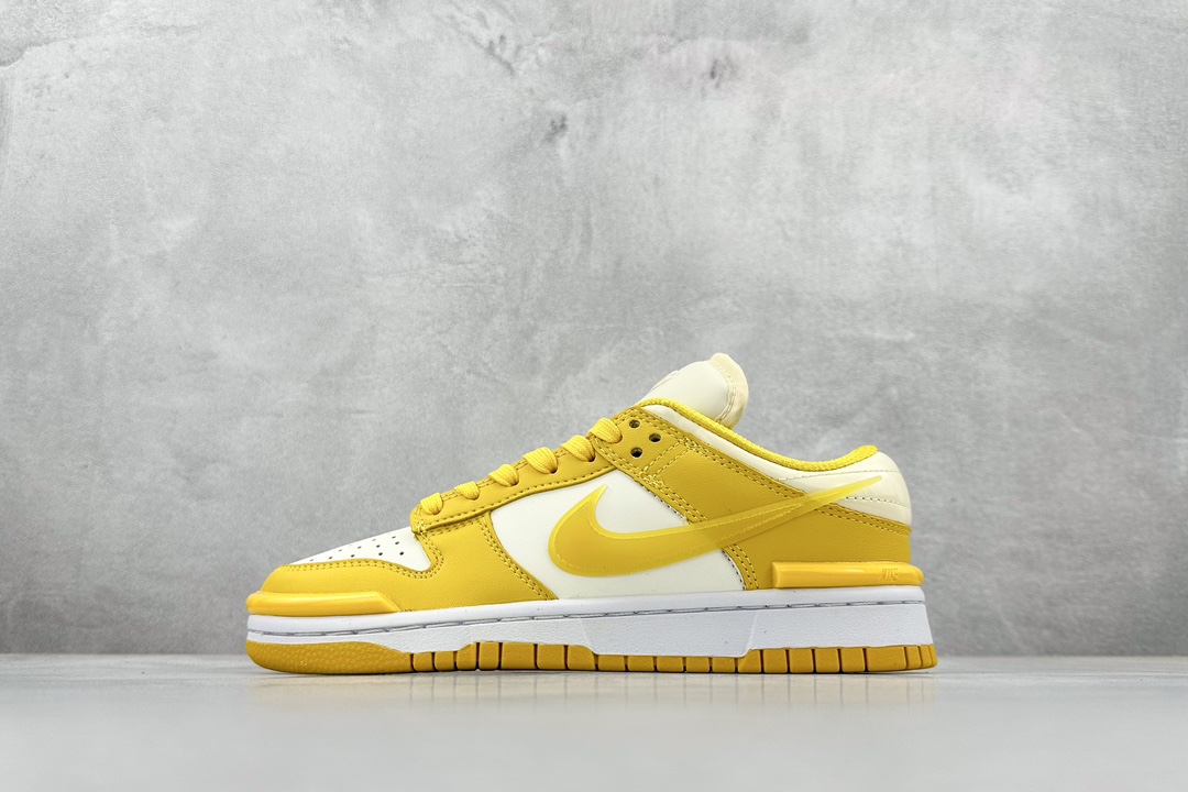 220 Nike  Dunk Low Twist ”Vivid Sulfur“ 柠檬黄 变异风 SB低帮休闲板鞋 DZ2794-100