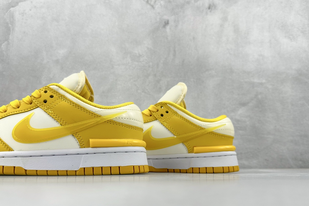 220 Nike  Dunk Low Twist ”Vivid Sulfur“ 柠檬黄 变异风 SB低帮休闲板鞋 DZ2794-100