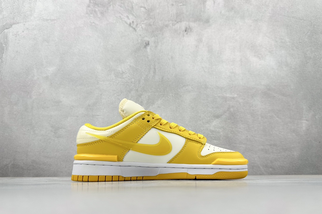 220 Nike  Dunk Low Twist ”Vivid Sulfur“ 柠檬黄 变异风 SB低帮休闲板鞋 DZ2794-100