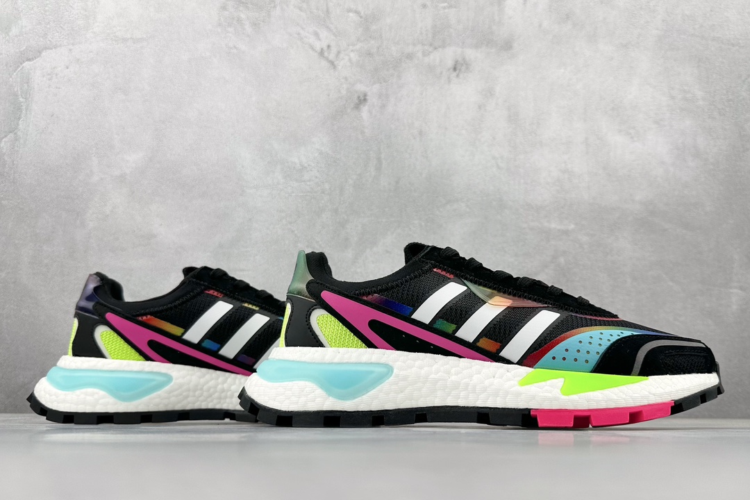 Adidas 阿迪 Retropy P9 XZ爆米花中底 3M反光 复古运动休闲跑步鞋 Q47100