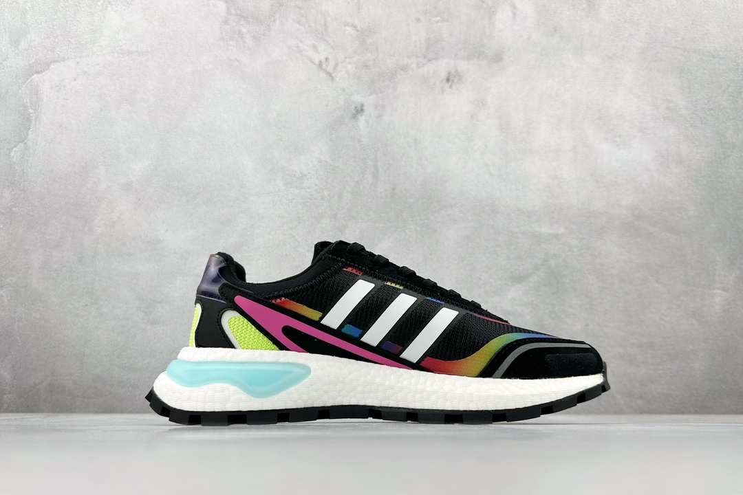 Adidas 阿迪 Retropy P9 XZ爆米花中底 3M反光 复古运动休闲跑步鞋 Q47100