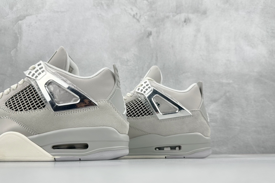 320 F Air Jordan 4 Retro 乔丹四代 "Frozen Moments" 灰电镀银 AQ9129-001