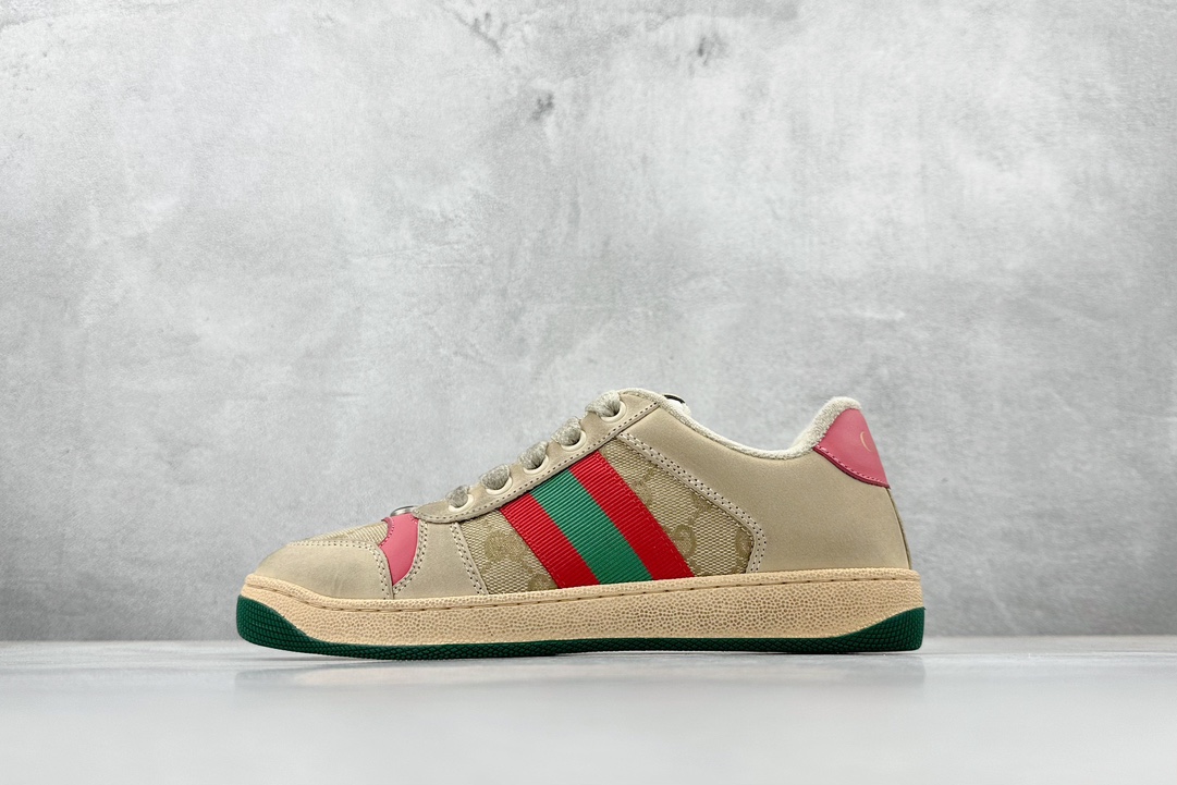 480 S 新货#全新批次 纯原级别 星空礼盒版 Gucci Distressed Screener sneaker 古驰小脏鞋