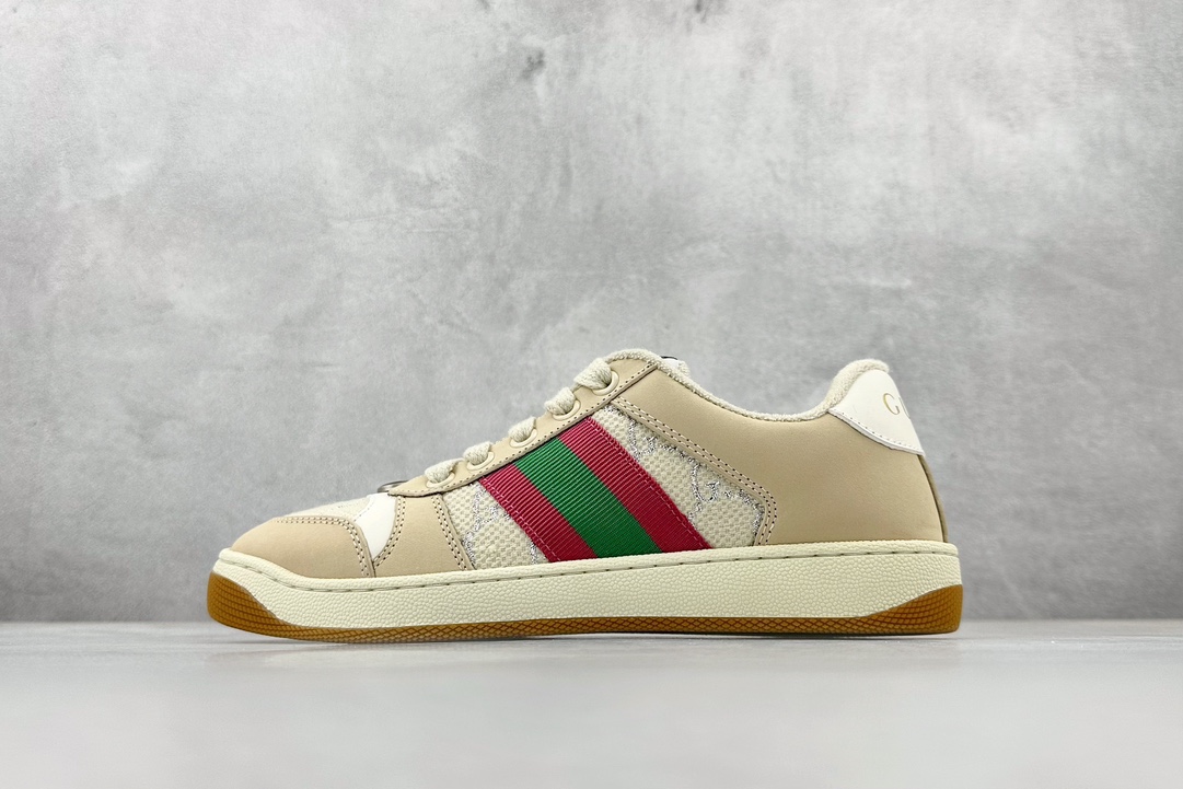 480 S 新货#全新批次 纯原级别 星空礼盒版 Gucci Distressed Screener sneaker 古驰小脏鞋