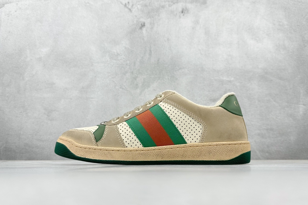 480 S 新货#全新批次 纯原级别 星空礼盒版 Gucci Distressed Screener sneaker 古驰小脏鞋